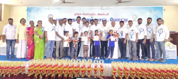A grand Silambam competition organized by Aero Silambam Academy in Coimbatore.