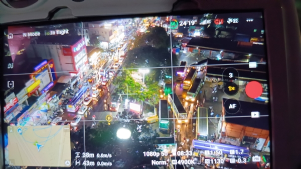 In Coimbatore, police officers are monitoring with drone cameras to prevent crimes occurring in the heavy crowds at bus stations—immediate action being taken!