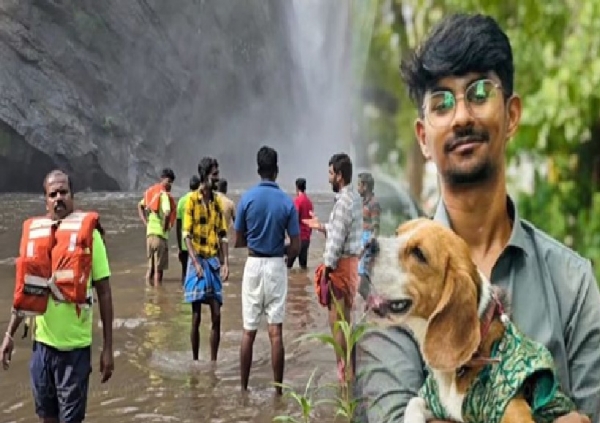 ஐந்து வீடு அருவியில் குளிக்க சென்று நீரில் மூழ்கி இறந்த மருத்துவ மாணவரின் உடலை தேடும் பணி தீவிரம்