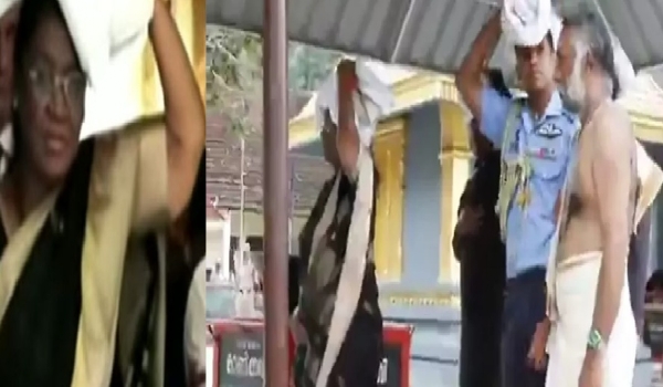 சபரிமலை ஐயப்பன் கோவிலில் இரு முடி கட்டி ஜனாதிபதி திரௌபதி முர்மு சாமி தரிசனம்