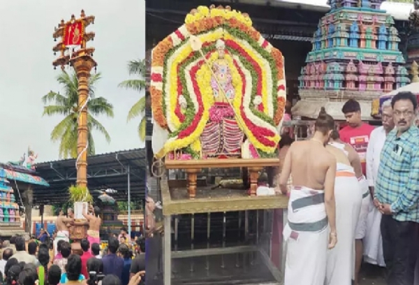 சிறுவாபுரி பாலசுப்பிரமணிய சுவாமி கோவிலில் மகா கந்த சஷ்டி விழா கொடியேற்றத்துடன் தொடக்கம்
