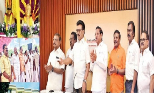 முன்னாள் முதல்வர் கருணாநிதியின் சிலையை முதல்வர் ஸ்டாலின் திறந்து வைத்தார் முன்னாள் முதல்வர் கருணாநிதியின் சிலையை முதல்வர் ஸ்டாலின் திறந்து வைத்தார்