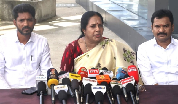 Vanathi Srinivasan, the National President of the BJP Mahila Morcha, has stated that the allegation claiming the BJP has suppressed the Tamil Nadu Vetri Kazhagam is a baseless accusation.
