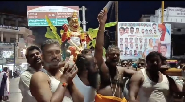 A large number of devotees participated in the Kandha Sashti Soorasamharam event held in Valparai, Coimbatore. A large number of devotees participated in the Kandha Sashti Soorasamharam event held in Valparai, Coimbatore.