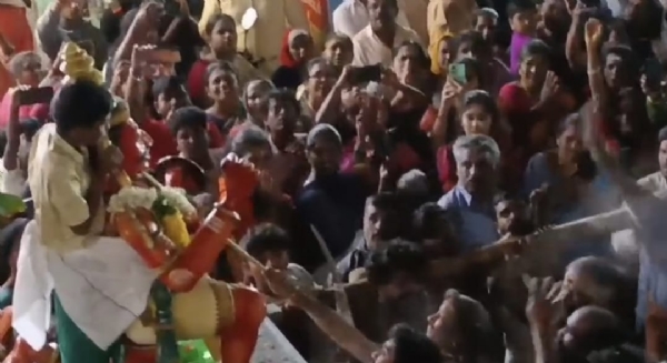A large number of devotees participated in the Kandha Sashti Soorasamharam event held in Valparai, Coimbatore. A large number of devotees participated in the Kandha Sashti Soorasamharam event held in Valparai, Coimbatore.