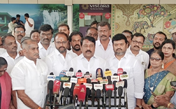 BJP Tamil Nadu State President Nayinar Nagendran met the press in Coimbatore.