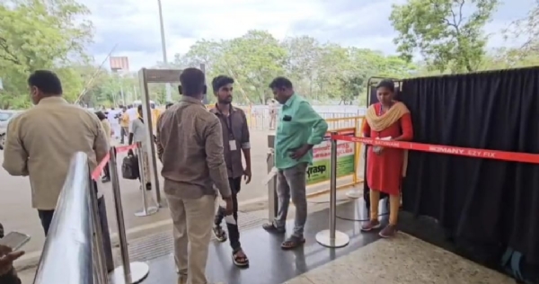 Tight police security in place ahead of Vice President C. P. Radhakrishnan’s visit to Coimbatore.