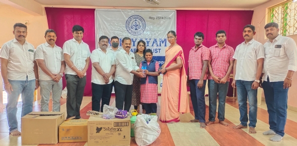 Essential supplies were provided and lunch was served to a special children’s school and rehabilitation center on behalf of Kovai Adhiyam Charitable Trust. Essential supplies were provided and lunch was served to a special children’s school and rehabilitation center on behalf of Kovai Adhiyam Charitable Trust.