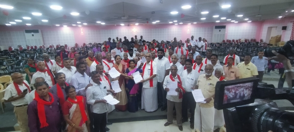 At Coimbatore Government Medical College, 100 members of the Marxist Communist Party donated their bodies for medical research studies. At Coimbatore Government Medical College, 100 members of the Marxist Communist Party donated their bodies for medical research studies.