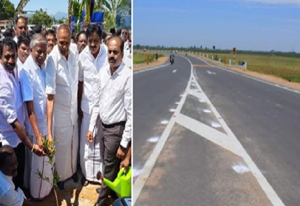 புதிதாய் திறக்கப்பட்ட அம்பாசமுத்திரம் புறவழிச்சாலையில் சட்டப் பேரவைத் தலைவர் மு.அப்பாவு மரக்கன்றுகள் நட்டு வைத்தார் புதிதாய் திறக்கப்பட்ட அம்பாசமுத்திரம் புறவழிச்சாலையில் சட்டப் பேரவைத் தலைவர் மு.அப்பாவு மரக்கன்றுகள் நட்டு வைத்தார்