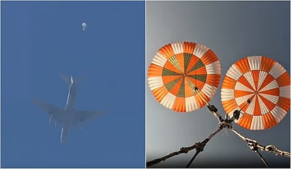 ‘ககன்யான்’ திட்டத்துக்கான பாராசூட் ஏர் டிராப் சோதனை வெற்றி - இஸ்ரோ அறிவிப்பு ‘ககன்யான்’ திட்டத்துக்கான பாராசூட் ஏர் டிராப் சோதனை வெற்றி - இஸ்ரோ அறிவிப்பு