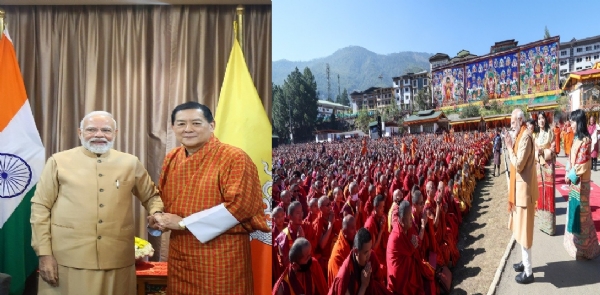 பூடான் பயணம் நிறைவு செய்த பிரதமர் மோடி இந்தியா திரும்புகிறார் பூடான் பயணம் நிறைவு செய்த பிரதமர் மோடி இந்தியா திரும்புகிறார்