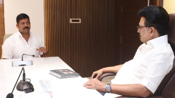 உடன்பிறப்பே வா நிகழ்வில் இன்று போடி, சாத்தூர் தொகுதி திமுக நிர்வாகிகளுடன் முதல்வர் ஸ்டாலின் சந்திப்பு உடன்பிறப்பே வா நிகழ்வில் இன்று போடி, சாத்தூர் தொகுதி திமுக நிர்வாகிகளுடன் முதல்வர் ஸ்டாலின் சந்திப்பு