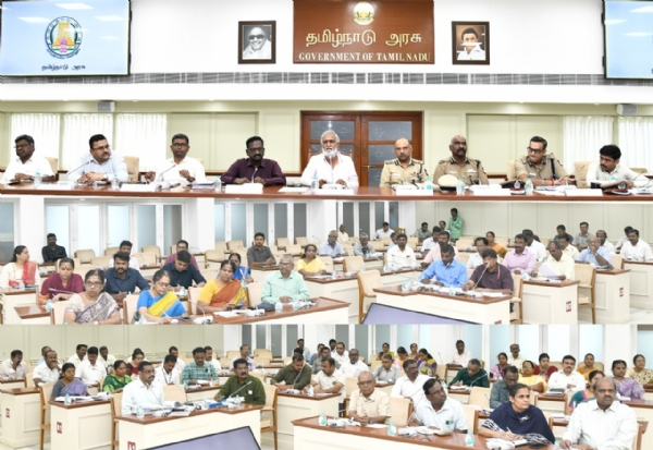 கோவில் திருவிழாக்களில் மேற்கொள்ளப்பட வேண்டிய முன்னெச்சரிக்கை நடவடிக்கைகள் குறித்து அமைச்சர் சேகர்பாபு தலைமையில் ஆலோசனைக் கூட்டம் கோவில் திருவிழாக்களில் மேற்கொள்ளப்பட வேண்டிய முன்னெச்சரிக்கை நடவடிக்கைகள் குறித்து அமைச்சர் சேகர்பாபு தலைமையில் ஆலோசனைக் கூட்டம்