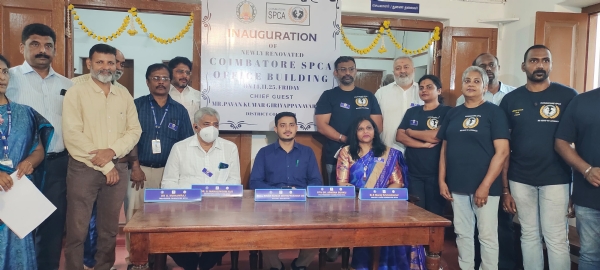 The opening of the new office of the Coimbatore Society for the Prevention of Cruelty to Animals (SPCA) took place recently on Friday, November 14, 2025. The opening of the new office of the Coimbatore Society for the Prevention of Cruelty to Animals (SPCA) took place recently on Friday, November 14, 2025.