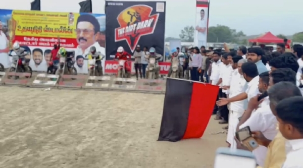 A national-level off-road bike race was organized by the Coimbatore District Students’ Wing on the occasion of the birthday of Honorable Deputy Chief Minister Udhayanidhi Stalin. A national-level off-road bike race was organized by the Coimbatore District Students’ Wing on the occasion of the birthday of Honorable Deputy Chief Minister Udhayanidhi Stalin.