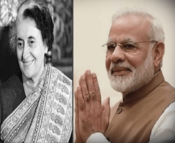 முன்னாள் இந்திய பிரதமர் இந்திரா காந்தியின் பிறந்ததினத்தை முன்னிட்டு  பிரதமர் மோடி அஞ்சலி