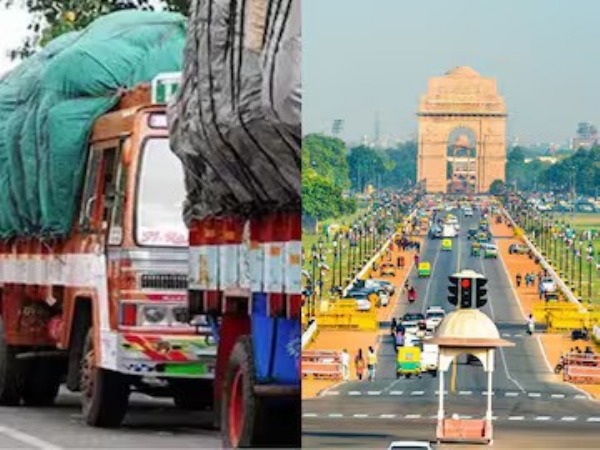 டெல்லியில் காற்று மாசு அதிகரிப்பதால், பிஎஸ் 6 விதிமுறைகள் பின்பற்றாத வெளியூர் கனரக வாகனங்களுக்கு தடை - அமலுக்கு வந்த புதிய நடைமுறை