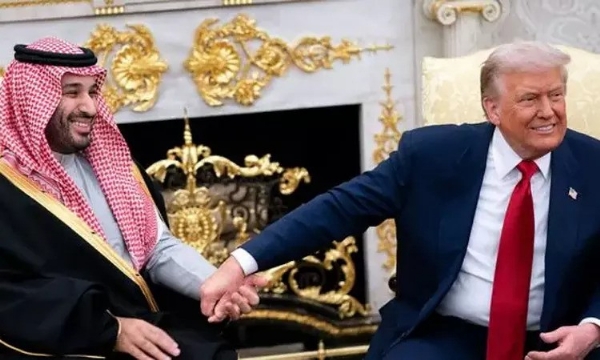 வெள்ளை மாளிகையில் அமெரிக்க ஜனாதிபதி டிரம்பை சவுதி நாட்டின் இளவரசர் முகமது பின் சல்மான் சந்திப்பு