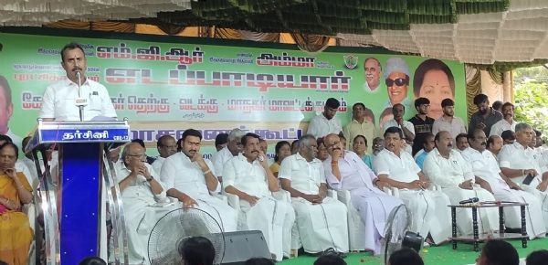 SP Velumani has questioned in Coimbatore why DMK members are protesting here for the Metro project instead of having their MPs raise the issue and disrupt Parliament.