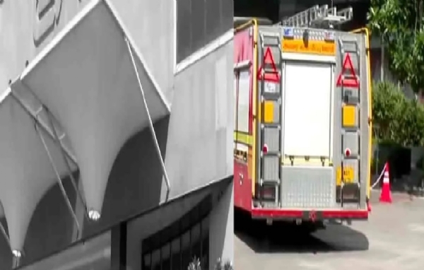 மின் கசிவு காரணமாக  வணிக வளாகத்தில்  திடீர் தீ விபத்து