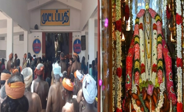 கார்த்திகை மாதம் முதல் ஞாயிற்றுக்கிழமையான இன்று  முட்டப்பதி அய்யா வைகுண்ட சாமி பதியில் குவிந்த பக்தர்கள்