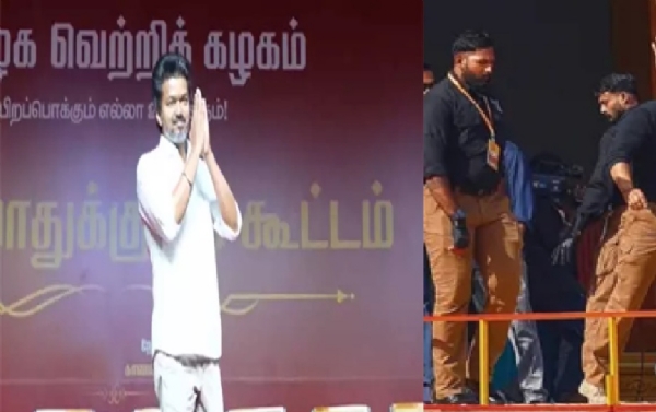 காஞ்சிபுரத்தில்  இன்று மக்களை சந்திக்கும் தவெக தலைவர் விஜய் - பாதுகாப்பு ஏற்பாடுகள் தீவிரம்