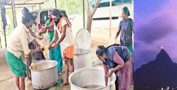 பிரம்மரிஷி மலை கார்த்திகை தீப விழாவிற்கு 2100 மீட்டர் திரி தயாரிப்பு பணிகள் தீவிரம்
