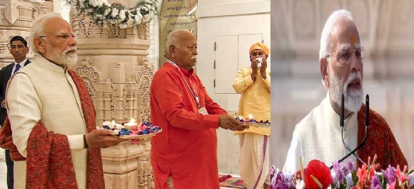 வாய்மையே வெல்லும் என்பதை ராமர் கொடி காட்டுகிறது -  பிரதமர் மோடி