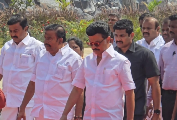 Chief Minister M. K. Stalin is currently inaugurating and inspecting the Classical Language Park in Coimbatore, which has been built at a cost of Rs. 208 crore.