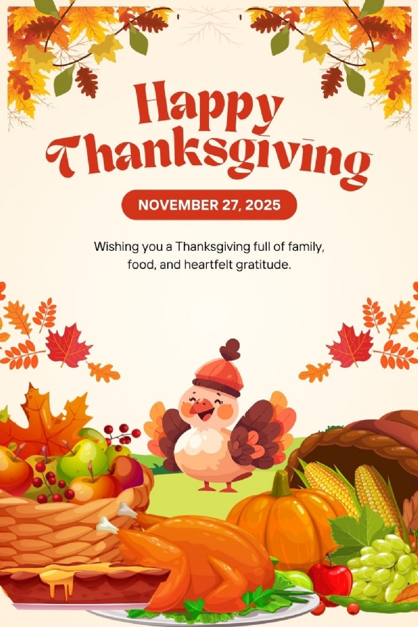 இன்று (நவம்பர் 27) நன்றி தெரிவித்தல் நாள் (Thanksgiving Day) இன்று (நவம்பர் 27) நன்றி தெரிவித்தல் நாள் (Thanksgiving Day)