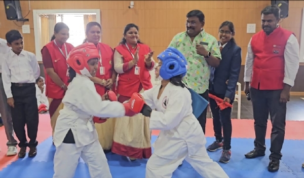 Actor Benjamin inaugurated the state-level karate competition held under the banner of My Karate International in Coimbatore.