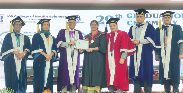 The 29th graduation ceremony of K.G. Health Sciences College was conducted very spectacularly. The 29th graduation ceremony of K.G. Health Sciences College was conducted very spectacularly.