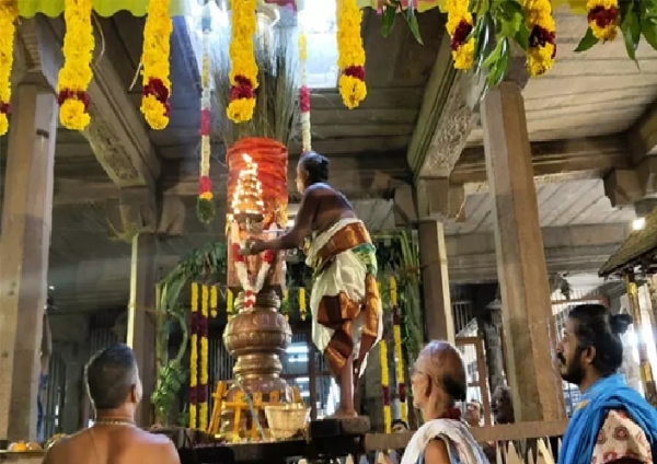 நெல்லையப்பர் கோவிலில் ஐப்பசி திருக்கல்யாண திருவிழா கொடியேற்றத்துடன் தொடக்கம் நெல்லையப்பர் கோவிலில் ஐப்பசி திருக்கல்யாண திருவிழா கொடியேற்றத்துடன் தொடக்கம்