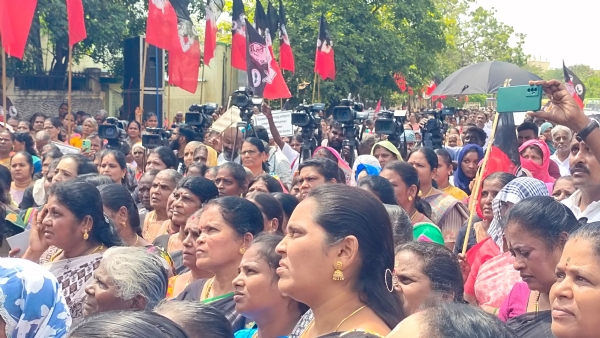 Coimbatore young woman rape case: Police must prove whether the arrested suspects are the real culprits – Former Minister Valarmathi questions during the protest.