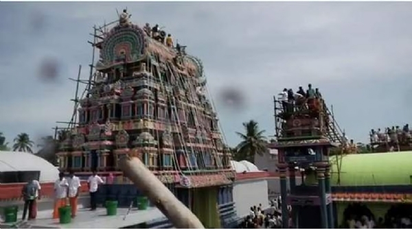 டிச 1 ஆம் தேதி கம்பம் காசி விஸ்வநாதர் கோயில் கும்பாபிஷேகம்  - முன்னேற்பாடுகள் தீவிரம் டிச 1 ஆம் தேதி கம்பம் காசி விஸ்வநாதர் கோயில் கும்பாபிஷேகம்  - முன்னேற்பாடுகள் தீவிரம்