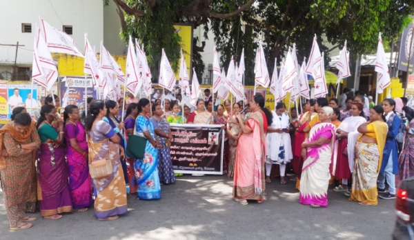 A protest was organized by the Mothers’ Association demanding assurance of safety for women and children.
