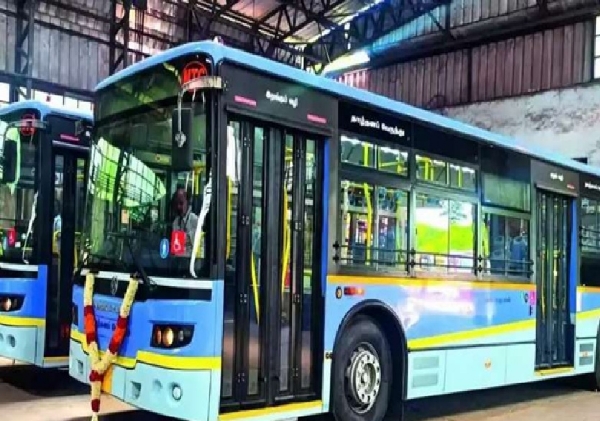 மின்சாரப் பேருந்துகளின் மொத்த விலை ஒப்பந்த முறையில் செலவினம் குறைவு - மாநகர் போக்குவரத்துக் கழகம் தகவல் மின்சாரப் பேருந்துகளின் மொத்த விலை ஒப்பந்த முறையில் செலவினம் குறைவு - மாநகர் போக்குவரத்துக் கழகம் தகவல்