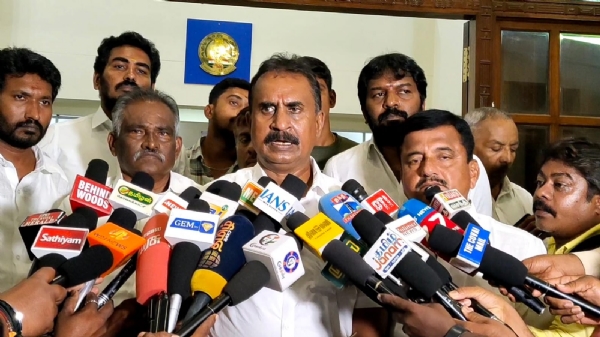 AIADMK MLAs S. P. Velumani, Amman Arjunan, and P. R. G. Arun Kumar submitted a petition to the District Collector, stating that members of the ruling party were obtaining Form BLA2 during the intensive revision of the special voter list and requested that appropriate action be taken to ensure officials continue their duties beyond 6 p.m.