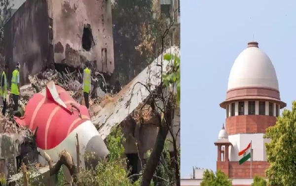 ஏர் இந்தியா விமான விபத்து குறித்த வழக்கு - மத்திய அரசு பதிலளிக்க கோரி உச்ச நீதிமன்றம் நோட்டீஸ் ஏர் இந்தியா விமான விபத்து குறித்த வழக்கு - மத்திய அரசு பதிலளிக்க கோரி உச்ச நீதிமன்றம் நோட்டீஸ்