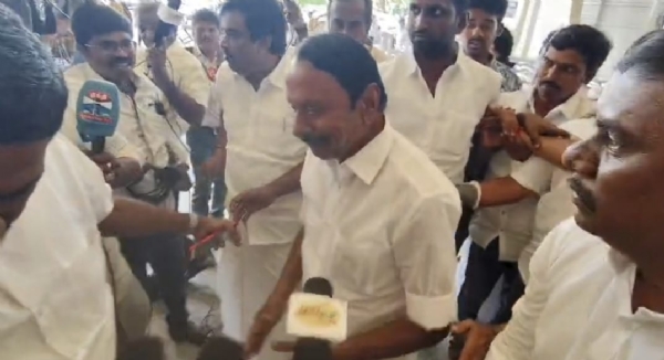 At Coimbatore Airport, Sengottaiyan gave an interview after joining TVK (Tamilaga Vettri Kazhagam) party. At Coimbatore Airport, Sengottaiyan gave an interview after joining TVK (Tamilaga Vettri Kazhagam) party.