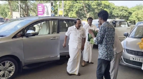At Coimbatore Airport, Sengottaiyan gave an interview after joining TVK (Tamilaga Vettri Kazhagam) party. At Coimbatore Airport, Sengottaiyan gave an interview after joining TVK (Tamilaga Vettri Kazhagam) party.