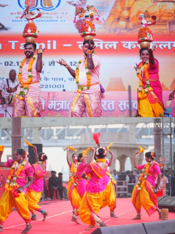 காசி தமிழ் சங்கம் 4.0 - பார்வையாளர்களை கவர்ந்த தமிழ்நாடு நாட்டுப்புற நடனங்கள்