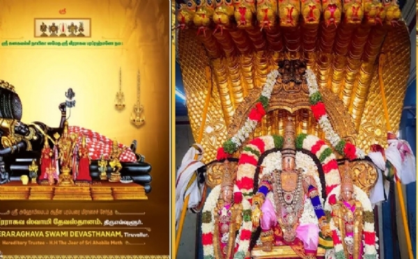 திருவள்ளூர் வீரராகவ பெருமாளுக்கு தங்க கவச அலங்காரம் இன்று முதல் தொடக்கம் திருவள்ளூர் வீரராகவ பெருமாளுக்கு தங்க கவச அலங்காரம் இன்று முதல் தொடக்கம்
