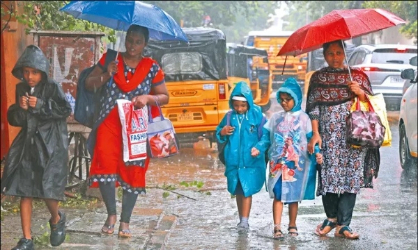 ஆழ்ந்த காற்றழுத்த தாழ்வு மண்டலம் தொடர்ந்து நகர்ந்து வருவதால் 4 மாவட்டங்களுக்கு இன்று கனமழை எச்சரிக்கை - பள்ளி, கல்லூரிகளுக்கு விடுமுறை அறிவிப்பு ஆழ்ந்த காற்றழுத்த தாழ்வு மண்டலம் தொடர்ந்து நகர்ந்து வருவதால் 4 மாவட்டங்களுக்கு இன்று கனமழை எச்சரிக்கை - பள்ளி, கல்லூரிகளுக்கு விடுமுறை அறிவிப்பு