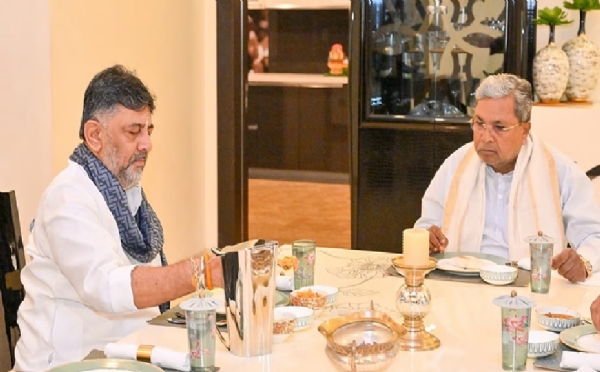 கர்நாடக முதல்வர் சித்தராமையா மற்றும் துணை முதல்வர் சிவகுமார் மீண்டும் சந்திப்பு