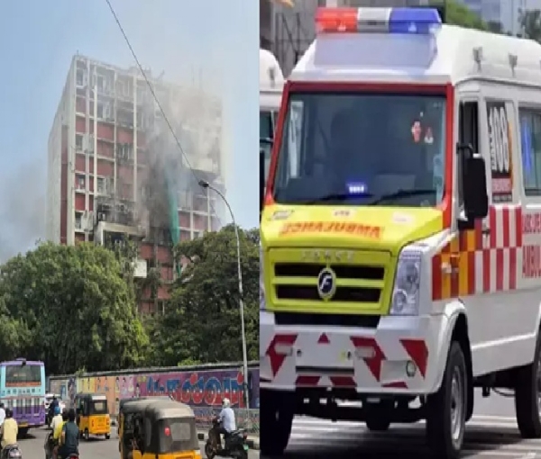 பிஎஸ்என்எல் அலுவலகத்தில் தீ விபத்து - சென்னையில் 108 ஆம்புலன்ஸ் சேவை பாதிப்பு பிஎஸ்என்எல் அலுவலகத்தில் தீ விபத்து - சென்னையில் 108 ஆம்புலன்ஸ் சேவை பாதிப்பு