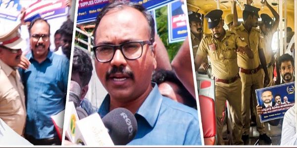 கேளு சென்னை கேளு - பல்வேறு கோரிக்கைகளை வலியுறுத்தி அறப்போர் இயக்கம் சார்பில் போராட்டம்