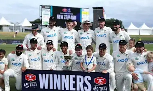 3 போட்டிகள் கொண்ட டெஸ்ட் தொடரை வெஸ்ட் இண்டீசை வீழ்த்தி கைப்பற்றிய நியூசிலாந்து