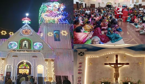 தமிழகம் முழுவதும் கிறிஸ்துமஸ் பண்டிகை இன்று கோலாகலமாக கொண்டாட்டம் - தேவாலயங்களில் சிறப்பு பிரார்த்தனை